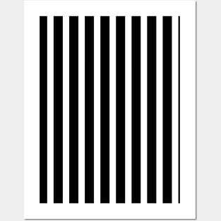 Aalam | Black and White Stripes Pattern Posters and Art